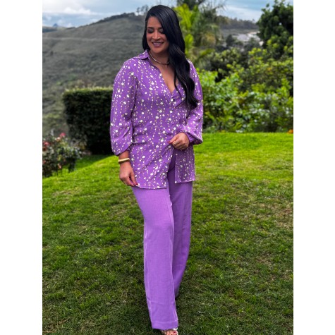 Camisa com top Lili-Verde Lima #00ff00-P