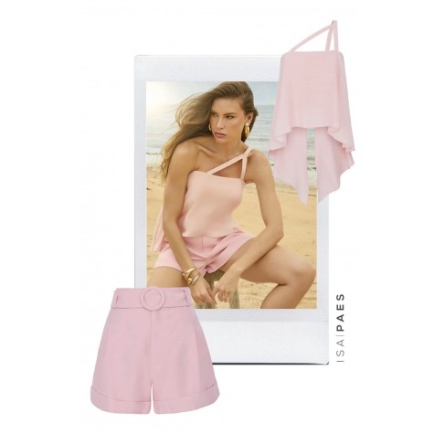 Cropped Babado Summer Fresh