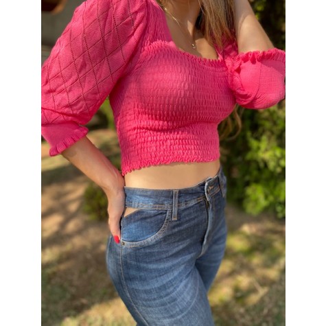 Calça jeans cigarrete vazado na cintura-42