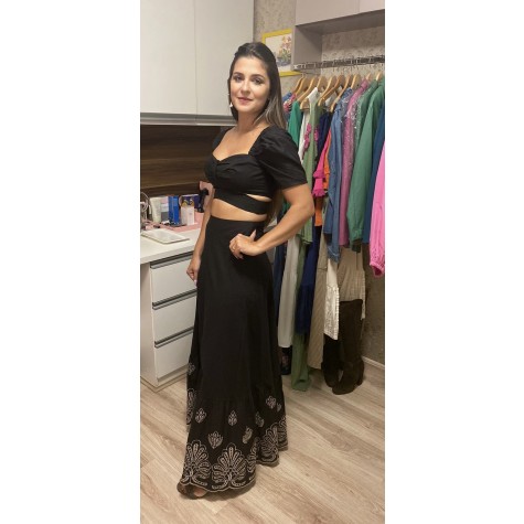 Conjunto Larissa-Preto #000000-G