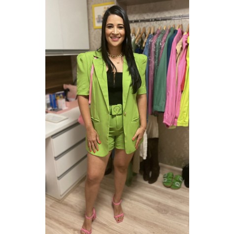 Blazer Joy-Verde Lima #00ff00-M